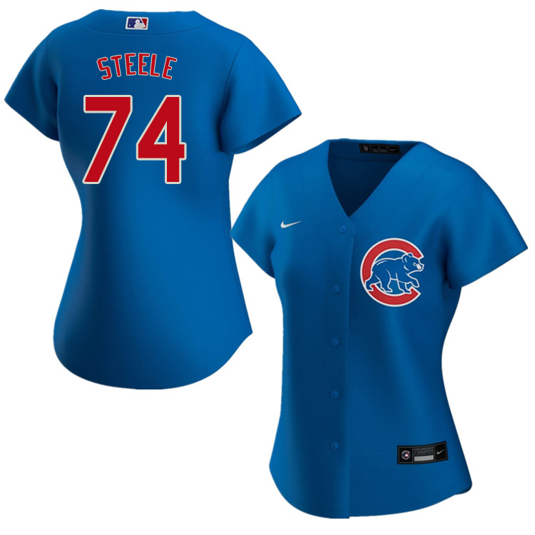 Nike Women #74 Justin Steele Chicago Cubs Baseball Jerseys Sale-Blue